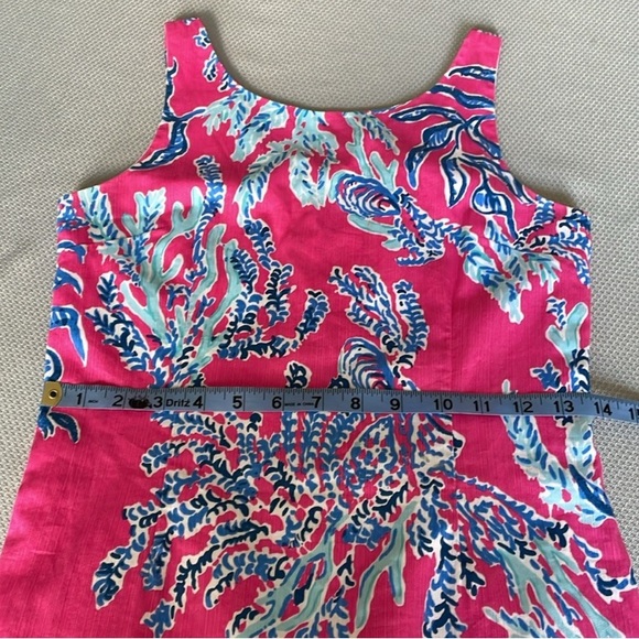 Lilly Pulitzer Cathy Samba Vibrant Pink and Blue Sleeveless Dress Size 14 - Picture 8 of 10